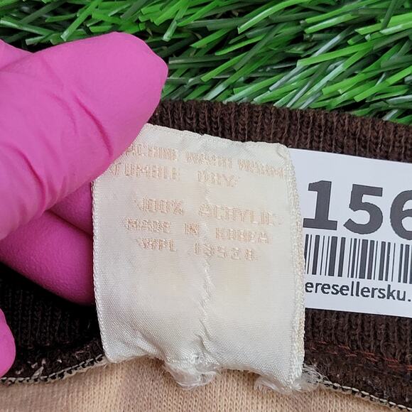 Vintage 80s Hang-Ten Sweatshirt Womens 2XL 25x25 Beige Boxy - Picture 9 of 13